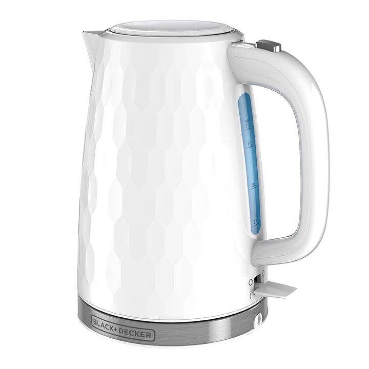White and grey kettle top